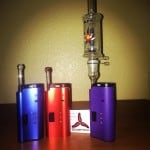sidekick weed vaporizer in blue, red, purple